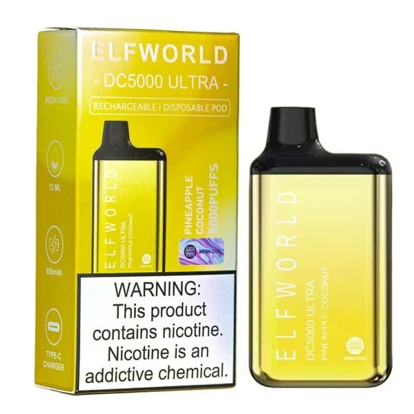 Одноразка Elf World Pineapple Coconut (Ананас Кокос) DC5000 ULTRA