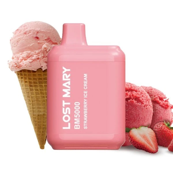 Одноразка Lost Mary Strawberry Ice Cream (Клубничное Мороженое) BM5000