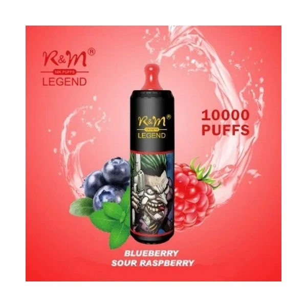 Одноразка R&M Legend Blueberry Sour Raspberry (Чорниця Кисла Малина) 10000