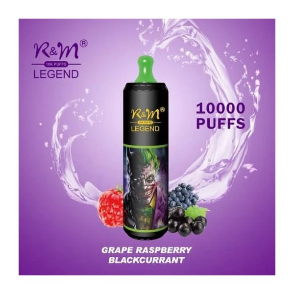 Одноразка R&M Legend Grape Raspberry Black Currant (Виноград Малина Смородина) 10000