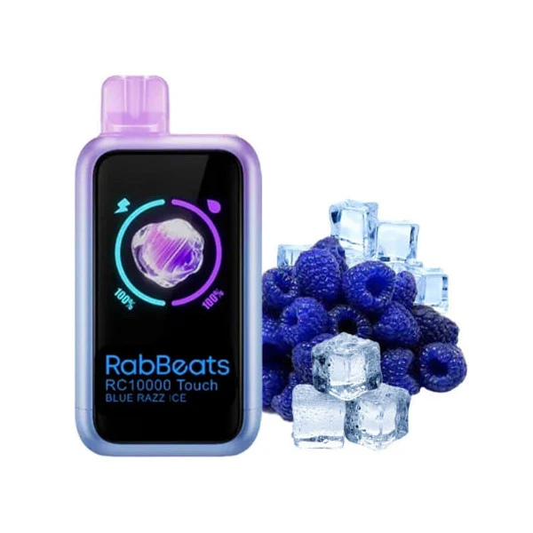 Одноразка RabBeats Blue Razz Ice (Синяя Малина Лёд) RC 10000 Touch
