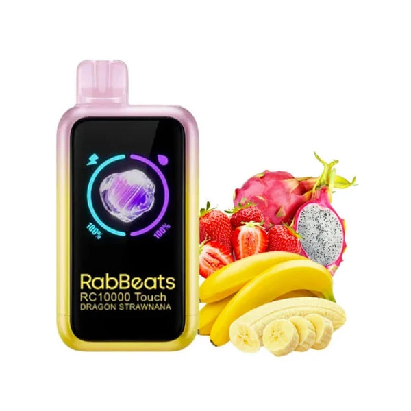 Одноразка RabBeats Dragon Strawnana (Клубника Банан Драгонфрут) RC 10000 Touch