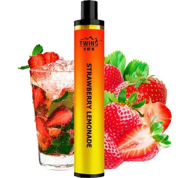 Одноразка Twins Ice Strawberry Lemonade(Клубничный Лимонад) 1500