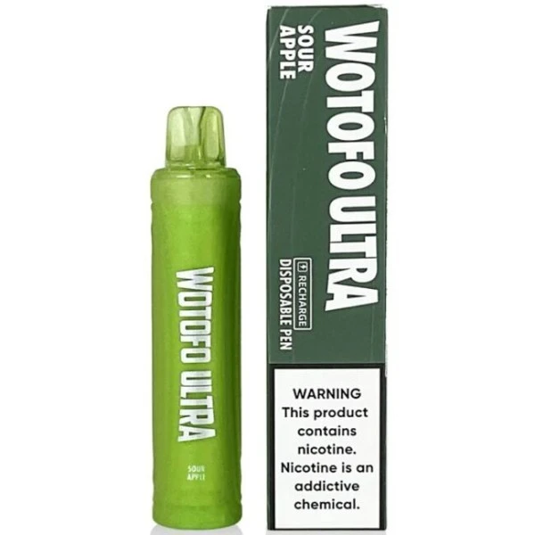 Одноразка Wotofo Ultra Sour Apple (Кислое Яблоко) 3000