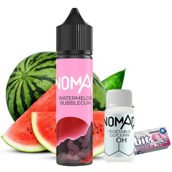 Органічна Рідина Nomad - Watermelon Bubblegum (Кавун Жуйка) 60 МЛ 6 МГ Набір