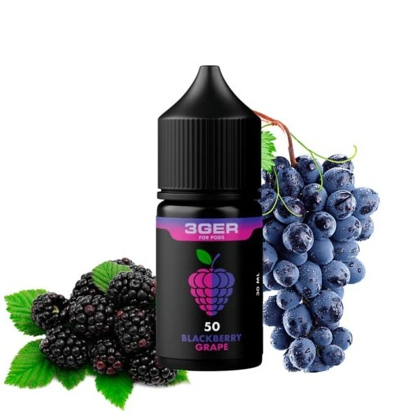 Солевая Жидкость 3GER Salt - Blackberry Grape 30 МЛ 50 МГ (Ежевика Виноград)