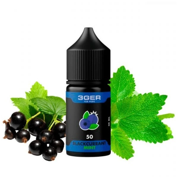 Солевая Жидкость 3GER Salt - Blackcurrant Mint 30 МЛ 50 МГ (Смородина Мята)