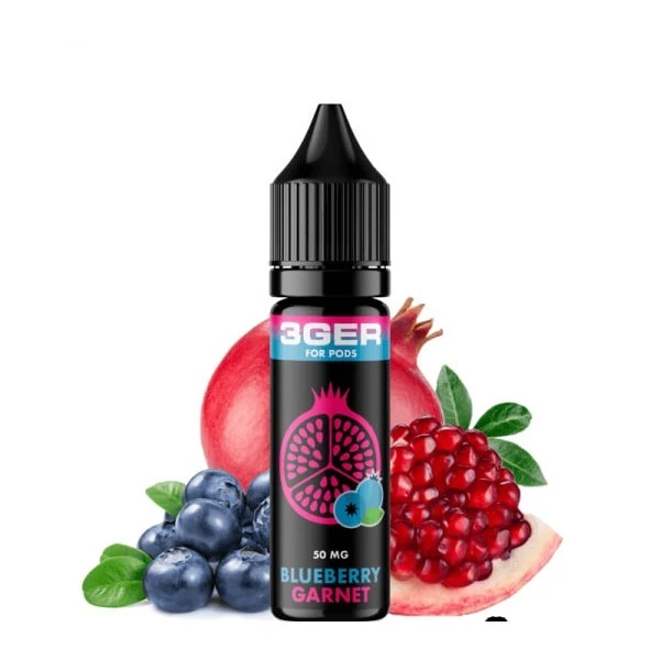 Солевая Жидкость 3GER Salt - Blueberry Garnet 15 МЛ 50 МГ (Черника Гранат)