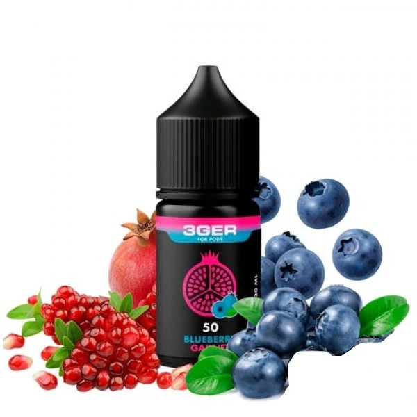 Солевая Жидкость 3GER Salt - Blueberry Garnet 30 МЛ 50 МГ (Черника Гранат)