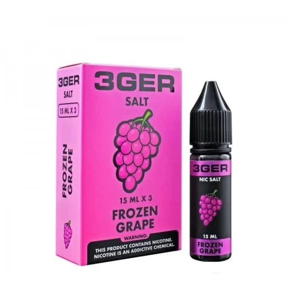Сольова Рідина 3GER Salt - Frozen Grape 15 МЛ 50 МГ (Холодний Виноград)