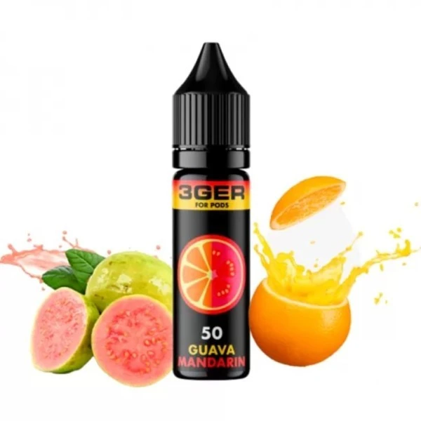Сольова Рідина 3GER Salt - Guava Mandarin 15 МЛ 50 МГ (Гуава Мандарин)