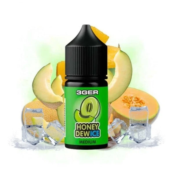 Солевая Жидкость 3GER Salt - Honey Dew Ice 30 МЛ 50 МГ (Холодная Дыня Лед)