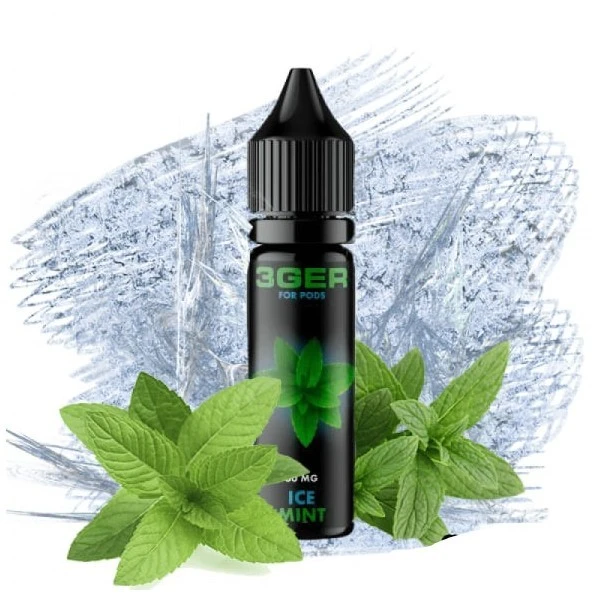 Сольова Рідина 3GER Salt - Ice Mint 15 МЛ 50 МГ (М'ята)