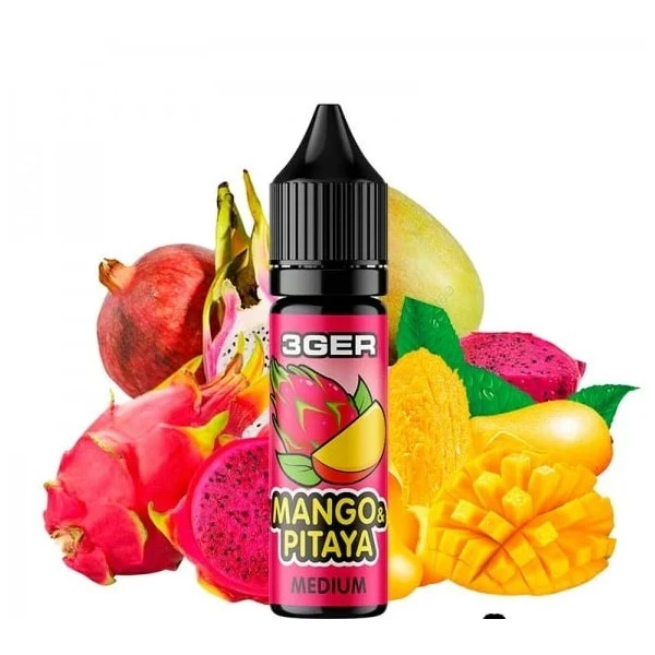 Солевая Жидкость 3GER Salt - Mango Pitaya 15 МЛ 50 МГ (Манго Драконий Фрукт)
