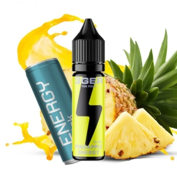 Солевая Жидкость 3GER Salt - Pineapple Energy 15 МЛ 50 МГ (Ананас Энергетик)