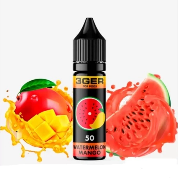 Сольова Рідина 3GER Salt - Watermelon Mango 15 МЛ 50 МГ (Кавун Манго)