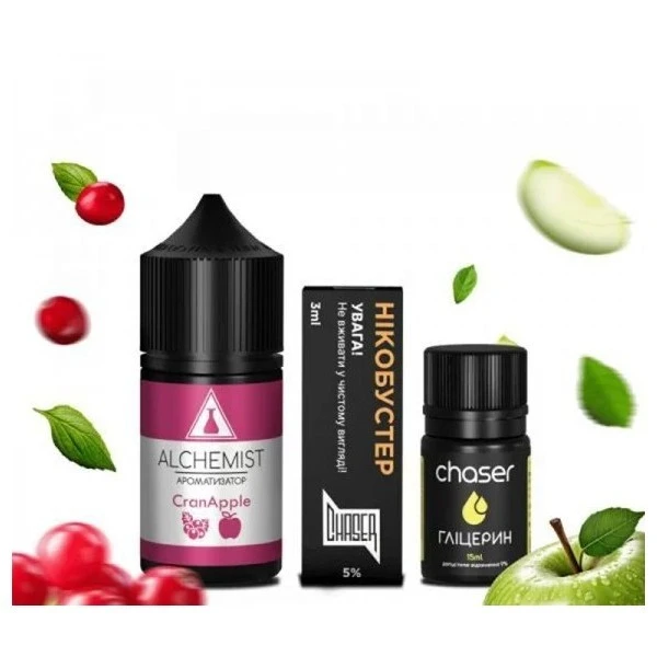 Сольова Рідина Alchemist - Cran Apple (Яблуко Журавлина) 30 МЛ 50 МГ Набір