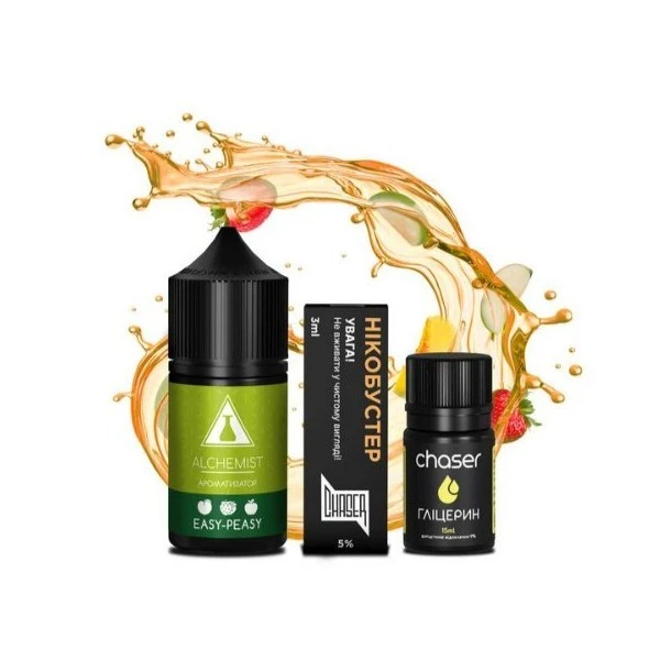 Солевая Жидкость Alchemist FL - Easy-Peasy (Яблоко-Персик) 30 МЛ 50 МГ	Набор