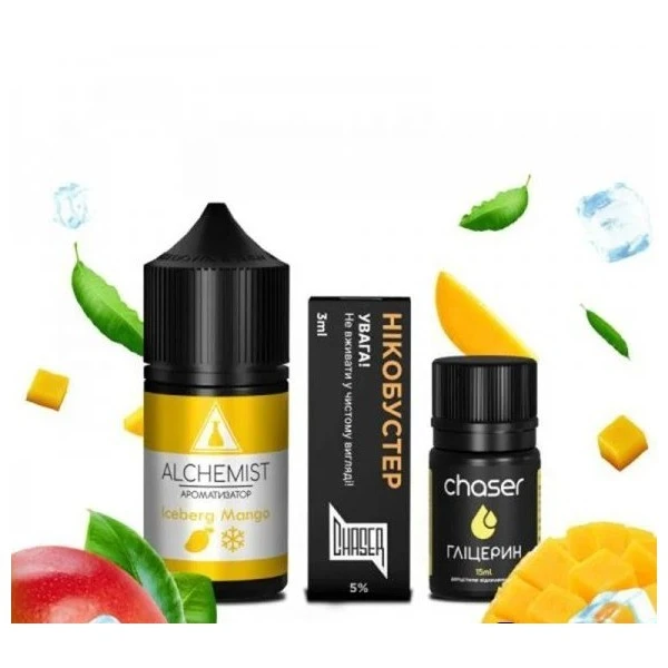 Сольова Рідина Alchemist - Iceberg Mango (Холодне Манго) 30 МЛ 50 МГ Набір