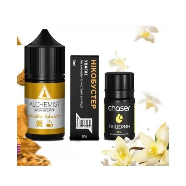 Солевая Жидкость Alchemist - Vanilla Tobacco (Табак Ваниль) 30 МЛ 50 МГ Набор