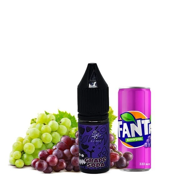 Сольова Рідина Elf Bar Limited Grape Soda 10 МЛ 50 МГ (Виноградна Газована Вода)