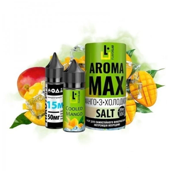Солевая Жидкость Flavorlab Aroma Max Cooled Mango (Холодное Манго) 30Мл 50Мг Набор