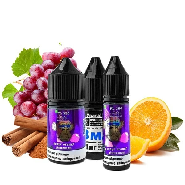 Сольова Рідина Flavorlab FL 350 Grape Orange Cinnamon (Виноград Апельсин Кориця) 30 МЛ 50 МГ Набір