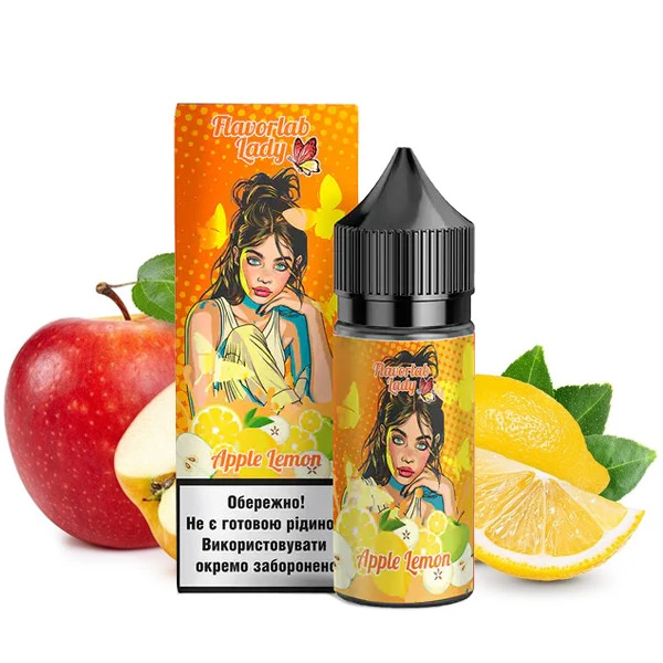 Солевая Жидкость Flavorlab Lady Apple Lemon (Яблоко Лимон) 30 МЛ 50 МГ Набор