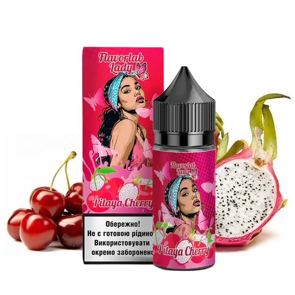 Сольова Рідина Flavorlab Lady Pitaya Cherry (Драконій Фрукт Вишня) 30 МЛ 50 МГ Набір