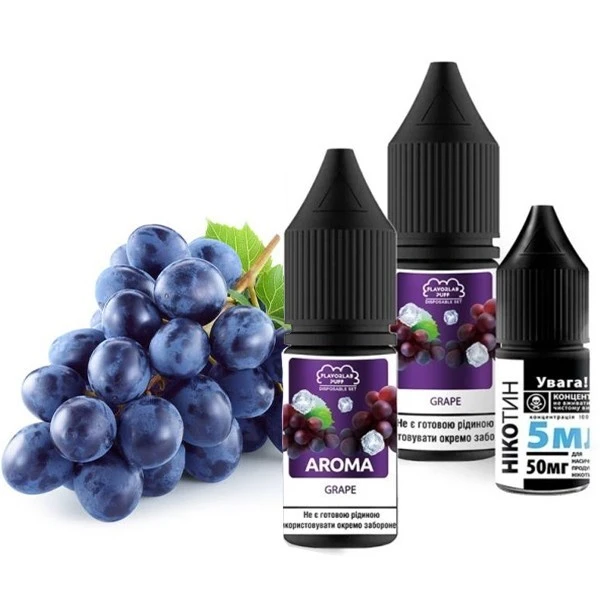 Сольова Рідина Flavorlab Puff Grape (Виноград) 10Мл 50Мг Набір