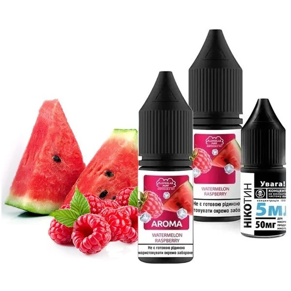 Солевая Жидкость Flavorlab Puff Watermelon Raspberry (Арбуз Малина) 10Мл 50Мг Набор