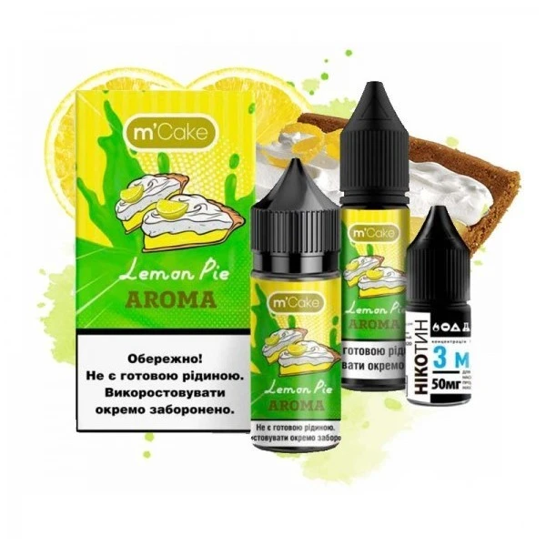 Солевая Жидкость M-Cake Lemon Pie (Лимонный Пирог) 30Мл 50Мг Набор