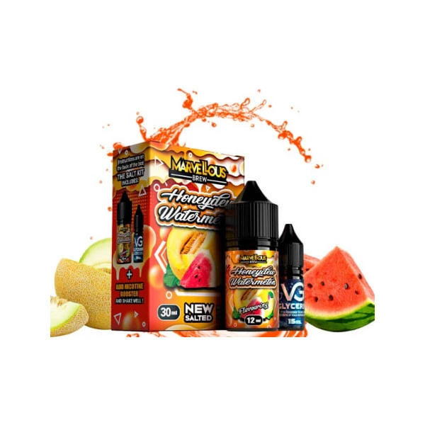 Солевая Жидкость Marvellous Brew Honeydew Watermelon (Дыня Арбуз) 30Мл 50Мг Набор