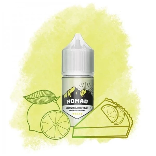 Солевая Жидкость Nomad - Lemon Lime Tart (Лимон Лайм Пирог) 30ML 50 MG