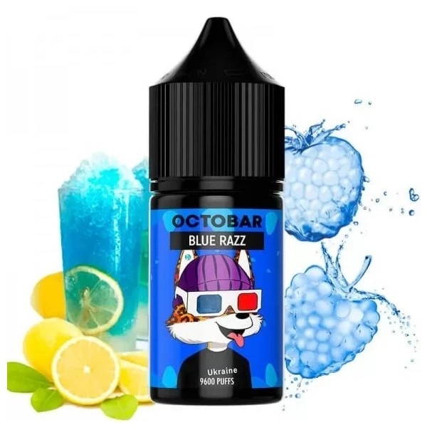 Солевая Жидкость Octobar Salt Blue Razz (Ягодный Лимонад) 30 МЛ 50 МГ