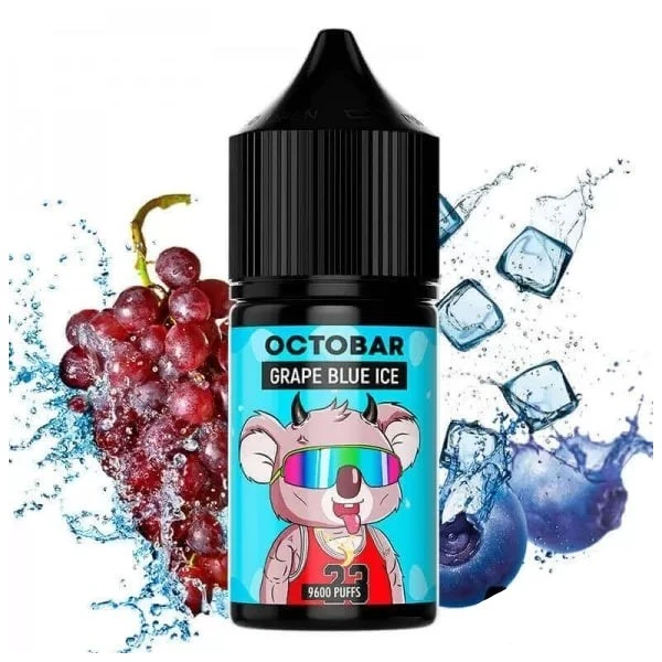 Солевая Жидкость Octobar Salt Grape Blue Ice (Черника Виноград Лед) 30 МЛ 50 МГ