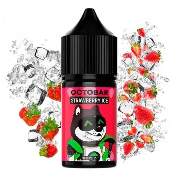Сольова Рідина Octobar Salt Strawberry Ice (Полуниця Лід) 30 МЛ 50 МГ