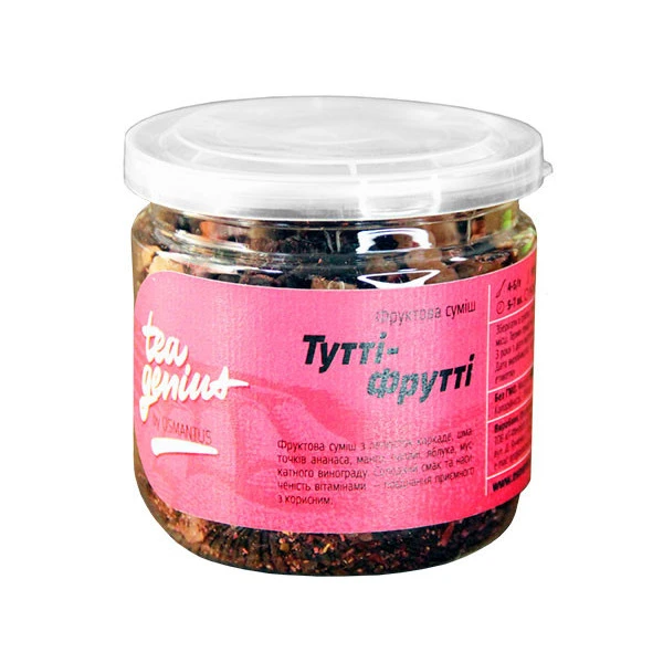 Чай Фруктовий Тутті-Фрутті Tea Genuine Банка 100 Грам