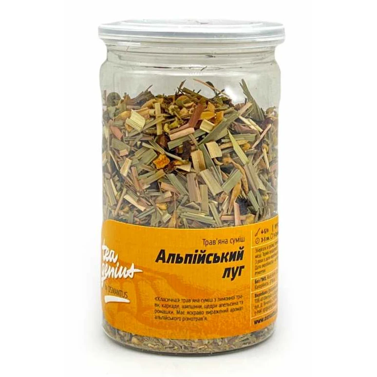 Чай Трав'яний Збір Альпійський Луг Tea Genuine Банка 100 Грам