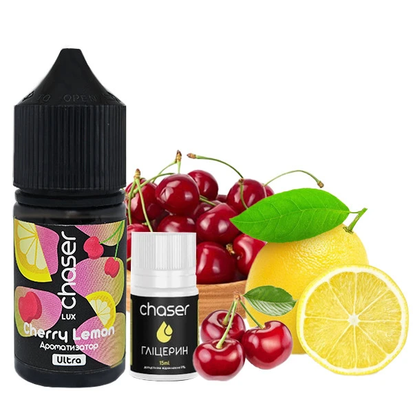 Набор Солевая Жидкость Chaser Lux - Cherry Lemon (Вишня Лимон) 30 МЛ 50 МГ