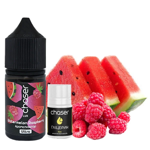 Набор Солевая Жидкость Chaser Lux - Watermelon Raspberry (Арбуз Малина) 30 МЛ 50 МГ