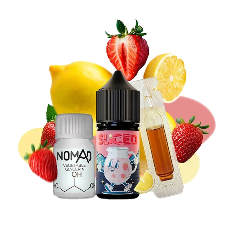 Набор Солевая Жидкость Sliced - Strawberry (Клубника) 30Мл 50Мг