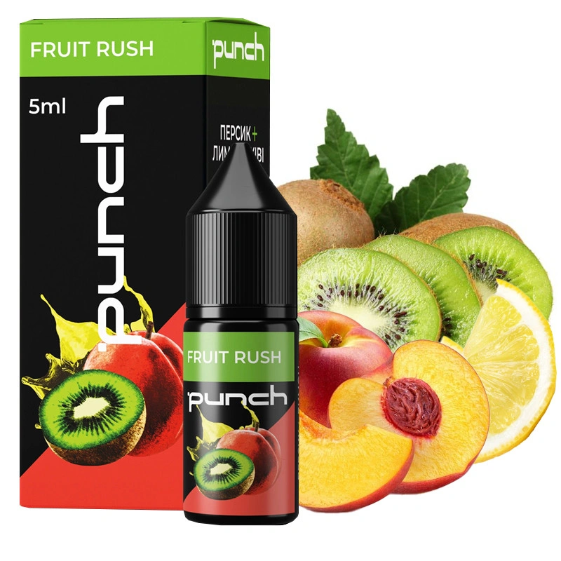 Набор Солевая Жидкость Punch - Fruit Rush (Персик Лимон Киви) 10 МЛ 50 МГ