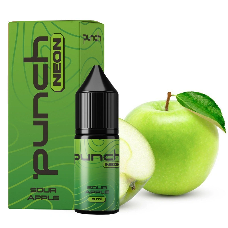 Набор Солевая Жидкость Punch Neon - Sour Apple (Кислое Яблоко) 10 МЛ 50 МГ