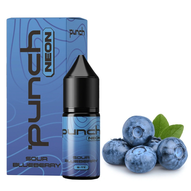Набор Солевая Жидкость Punch Neon - Sour Blueberry (Кислая Черника) 10 МЛ 50 МГ