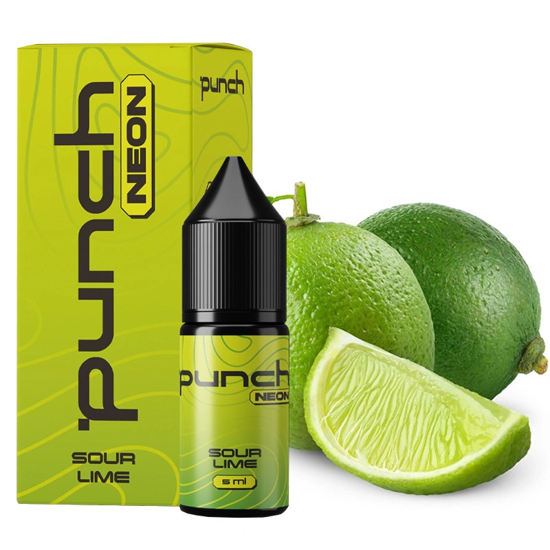 Набор Солевая Жидкость Punch Neon - Sour Lime (Кислый Лайм) 10 МЛ 50 МГ