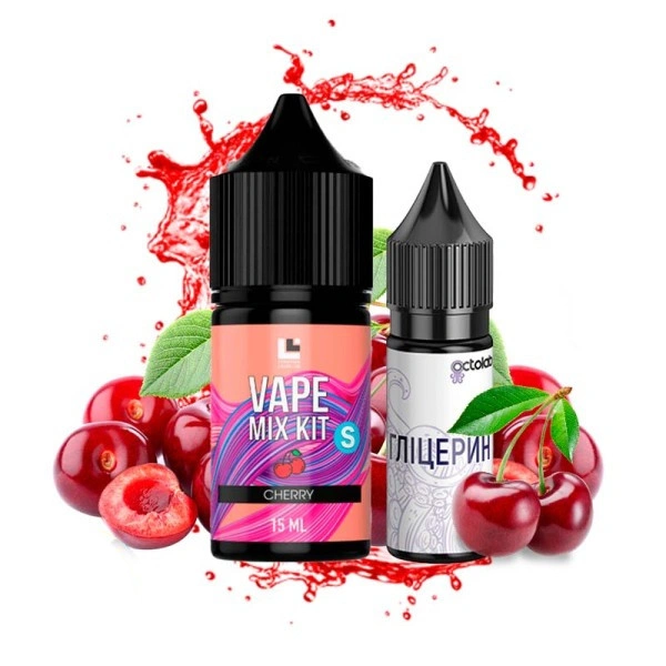 Набір сольової рідини Vape Mix Kit 2 Cherry (Вишня) 30 мл 50 мг