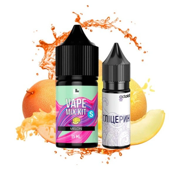 Набір сольової рідини Vape Mix Kit 2 Melon (Диня) 30 мл 50 мг
