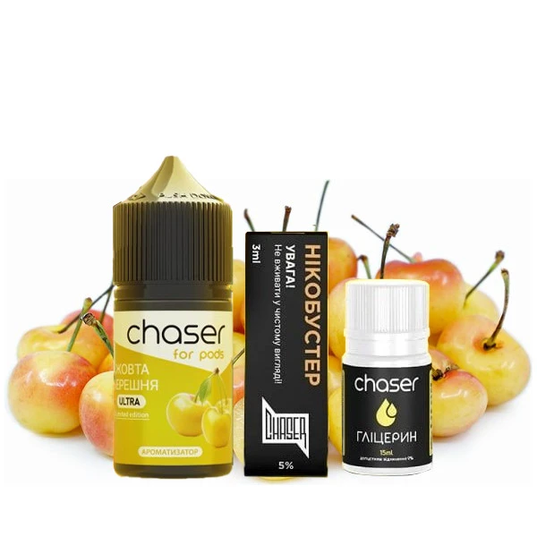 Набор Солевой Жидкости Chaser - Yellow Cherry (Желтая Черешня) 30 Мл 50 Мг
