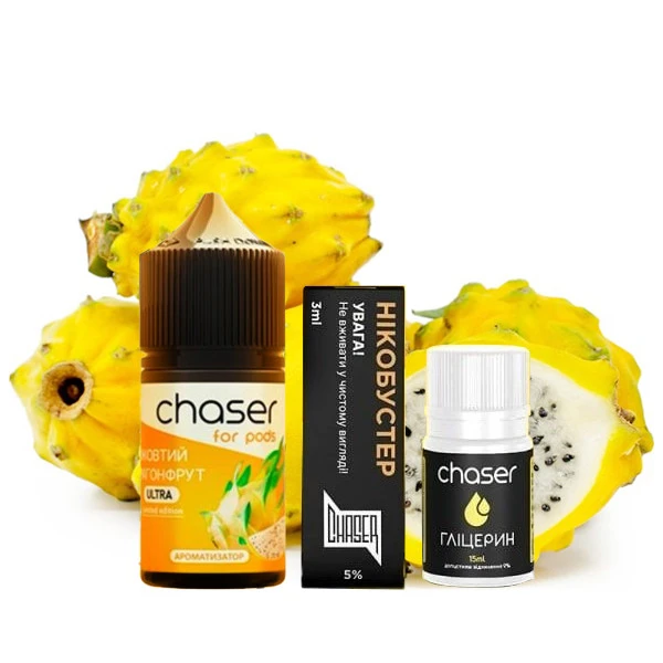Набор Солевой Жидкости Chaser - Yellow Dragonfruit (Желтый Драгонфрукт) 30 Мл 50 Мг
